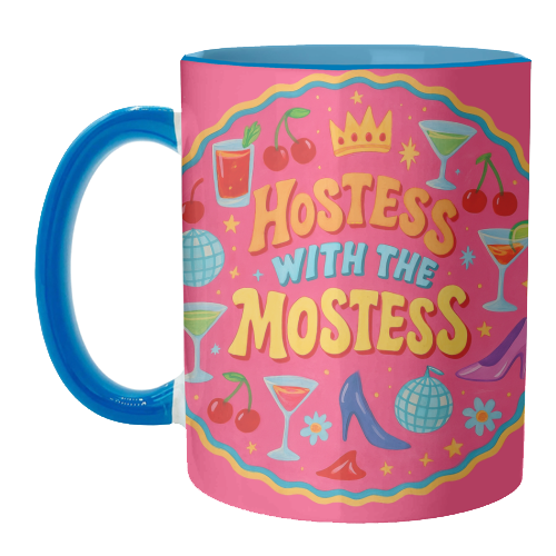 Hostess With The Mostess - unique mug by Ms Doodle