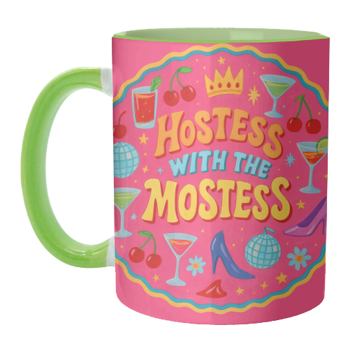 Hostess With The Mostess - unique mug by Ms Doodle