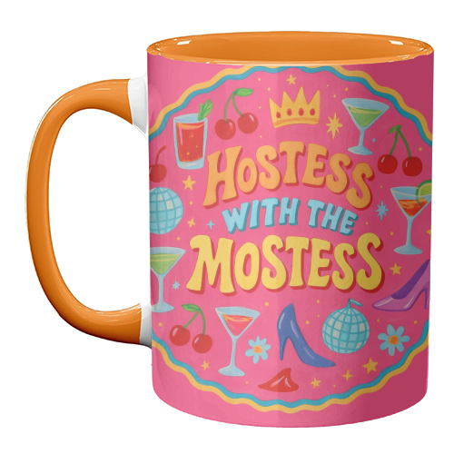 Hostess With The Mostess - unique mug by Ms Doodle