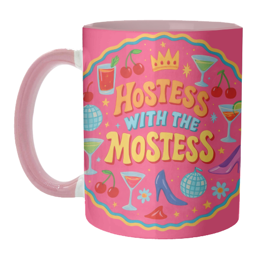 Hostess With The Mostess - unique mug by Ms Doodle