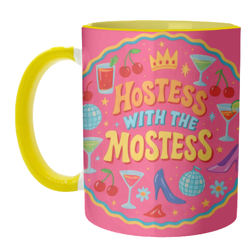 Hostess With The Mostess - unique mug by Ms Doodle