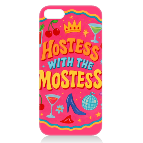 Hostess With The Mostess - unique phone case by Ms Doodle