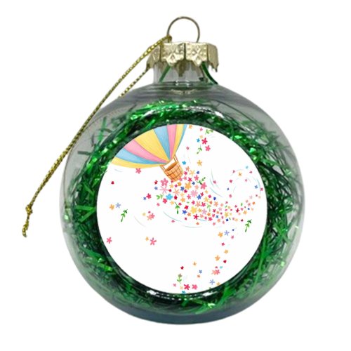 Hot air balloon - xmas bauble by Debra Hodgson