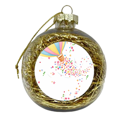 Hot air balloon - xmas bauble by Debra Hodgson