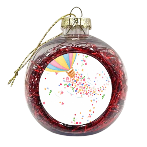 Hot air balloon - xmas bauble by Debra Hodgson