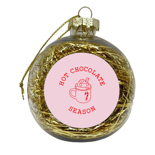 Hot chocolate season - xmas bauble by The Girl Next Draw