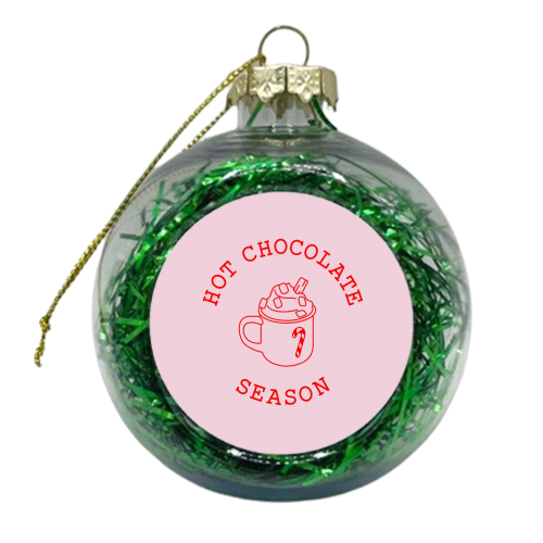 Hot chocolate season - xmas bauble by The Girl Next Draw