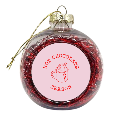 Hot chocolate season - xmas bauble by The Girl Next Draw