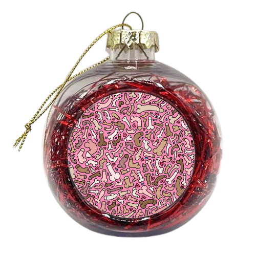Hot pik penis pattern fun - xmas bauble by andrea zuza