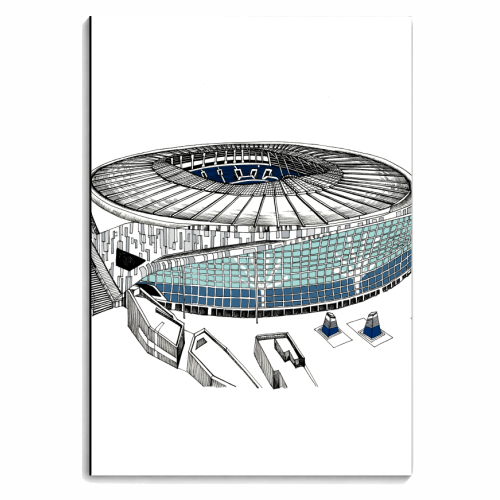 Hotspur Football Stadium - personalised A4, A5, A6 notebook by Katie Clement