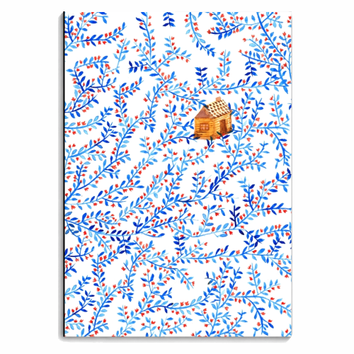 House in the garden - personalised A4, A5, A6 notebook by Michelle Walker