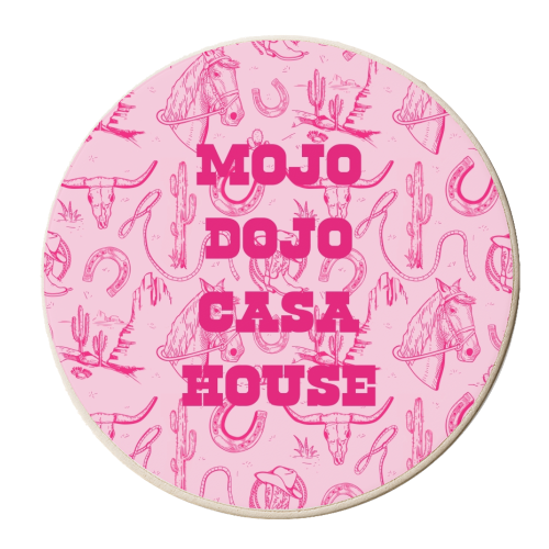 House of trousers - Cowboy Ken - personalised beer coaster by Wallace Elizabeth