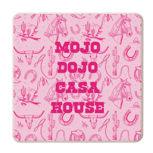 House of trousers - Cowboy Ken - personalised beer coaster by Wallace Elizabeth