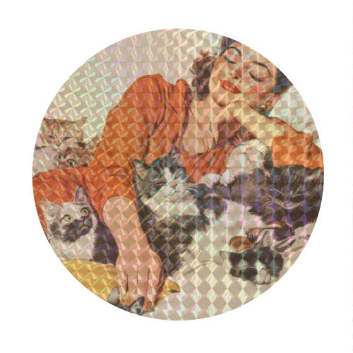 Housewife's dream - Circle Sticker by DejaReve