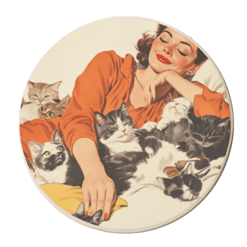 Housewife's dream - personalised beer coaster by DejaReve