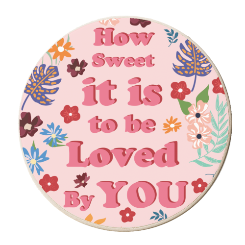 How Sweet - personalised beer coaster by Niamh McKeown