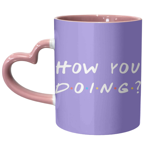 How you doing? Friends joey print - unique mug by The Girl Next Draw