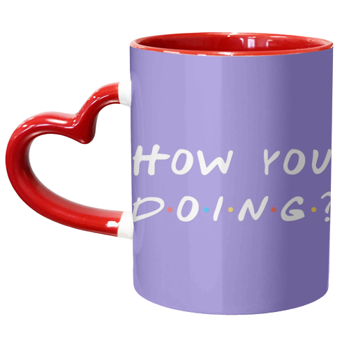 How you doing? Friends joey print - unique mug by The Girl Next Draw