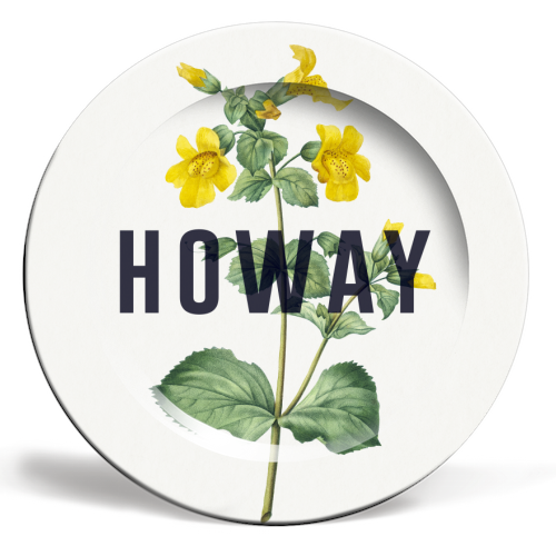 Howay - ceramic dinner plate by The 13 Prints
