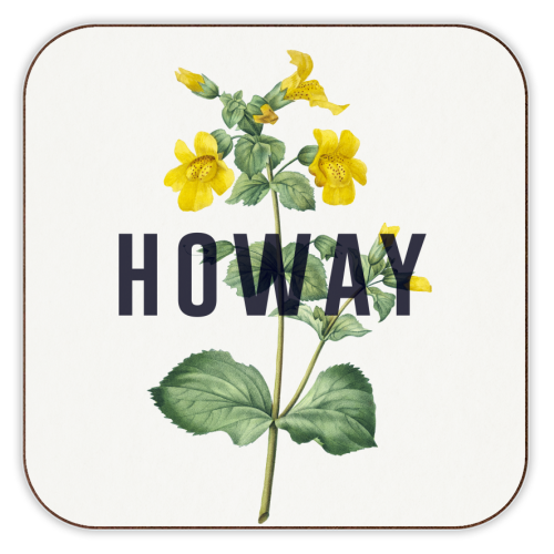 Howay - personalised beer coaster by The 13 Prints