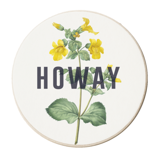 Howay - personalised beer coaster by The 13 Prints