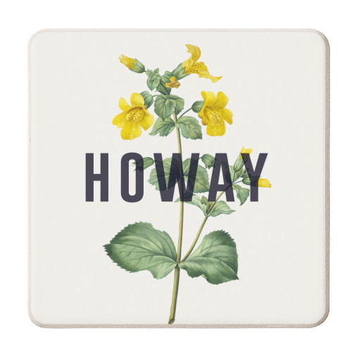 Howay - personalised beer coaster by The 13 Prints