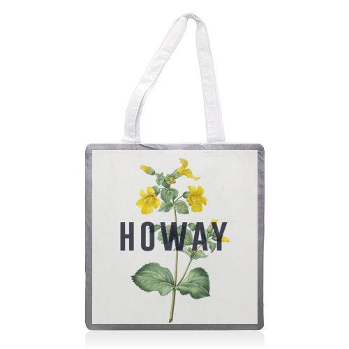 Howay - printed canvas tote bag by The 13 Prints