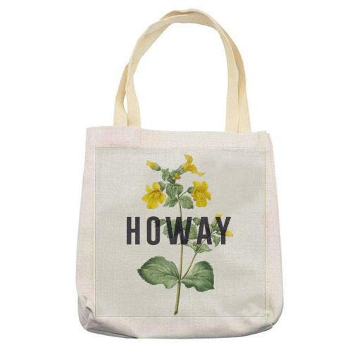 Howay - printed canvas tote bag by The 13 Prints