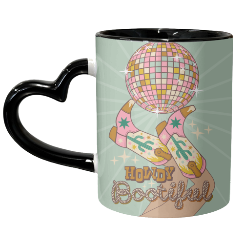Howdy Bootiful - unique mug by Claire Atwood