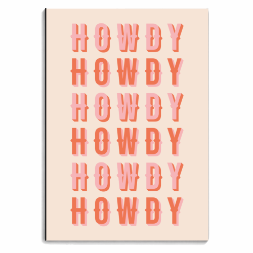 Howdy Print - personalised A4, A5, A6 notebook by Kind of Simple Designs