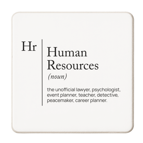HR Definition dictionnary - personalised beer coaster by skattia ilie