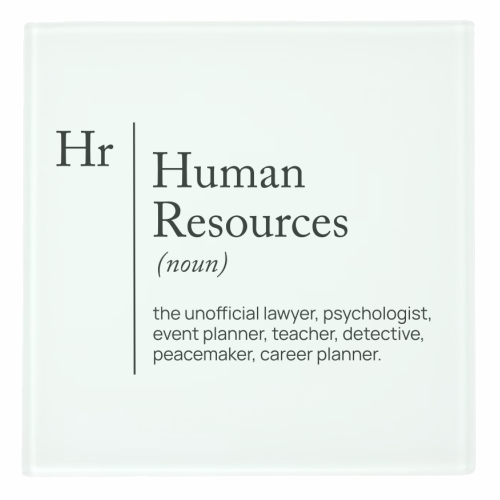 HR Definition dictionnary - personalised beer coaster by skattia ilie