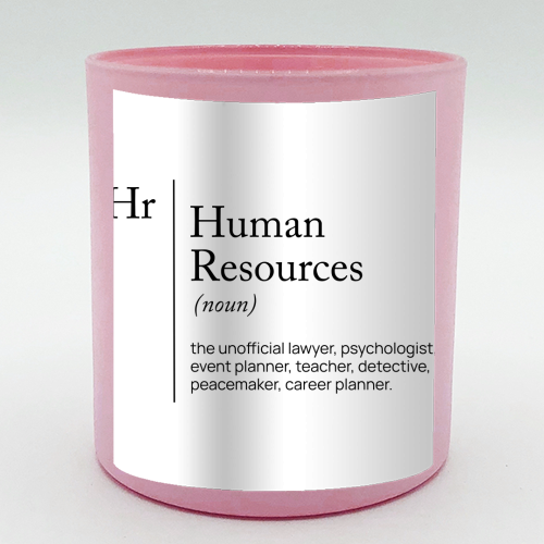 HR Definition dictionnary - scented candle by skattia ilie