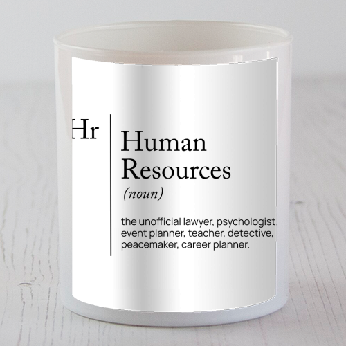 HR Definition dictionnary - scented candle by skattia ilie