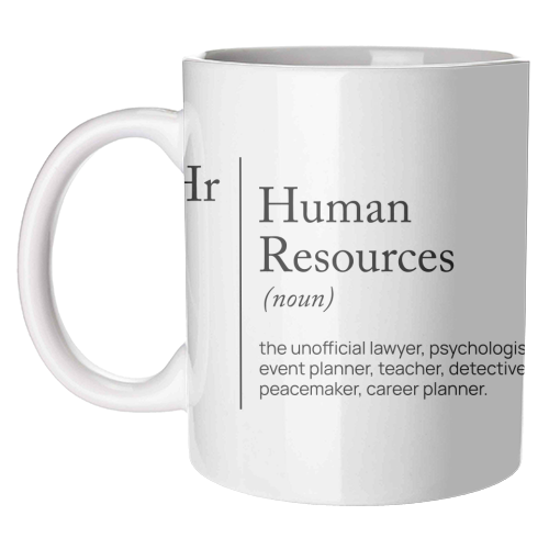 HR Definition dictionnary - unique mug by skattia ilie