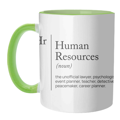 HR Definition dictionnary - unique mug by skattia ilie