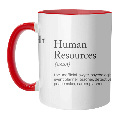 HR Definition dictionnary - unique mug by skattia ilie