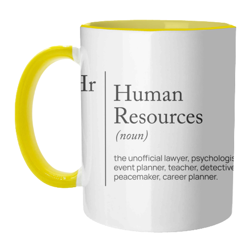 HR Definition dictionnary - unique mug by skattia ilie