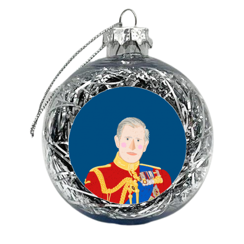 HRH Charles III - xmas bauble by Adam Regester