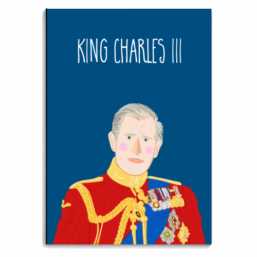 HRH Charles III - personalised A4, A5, A6 notebook by Adam Regester
