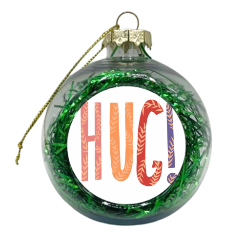 HUG! - xmas bauble by Amy Harwood