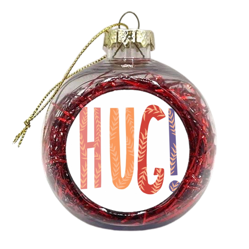 HUG! - xmas bauble by Amy Harwood