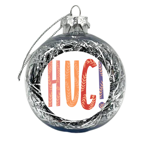 HUG! - xmas bauble by Amy Harwood