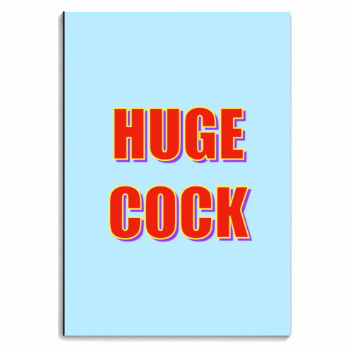 Huge Cock - personalised A4, A5, A6 notebook by Adam Regester