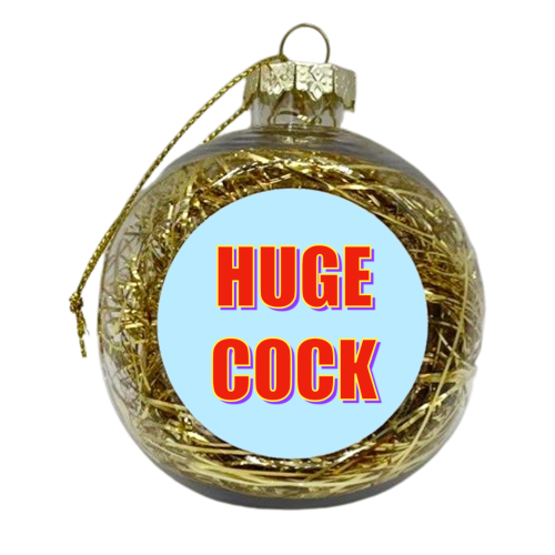 Huge Cock - xmas bauble by Adam Regester