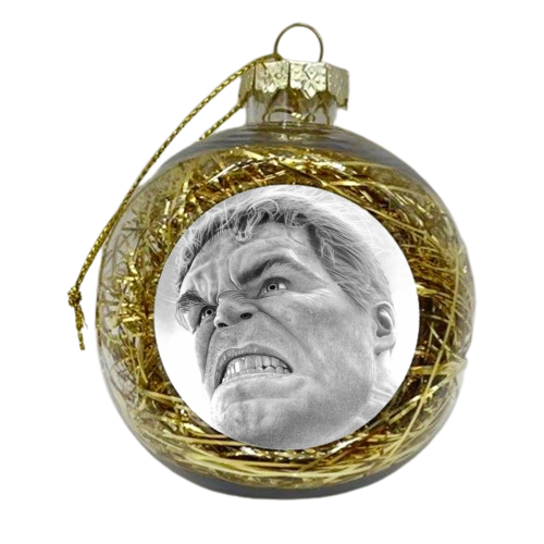 Hulk - xmas bauble by Joe Taylor