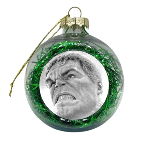 Hulk - xmas bauble by Joe Taylor