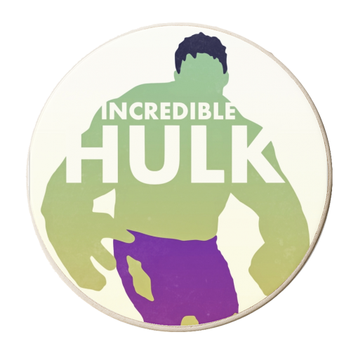 Hulk - personalised beer coaster by Danny Welch