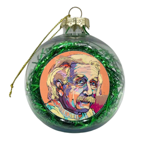 Humble Albert - xmas bauble by Laura Selevos