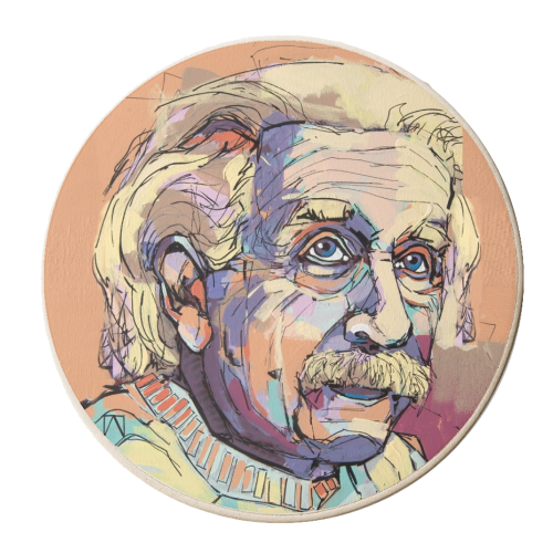 Humble Albert - personalised beer coaster by Laura Selevos